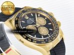 Rolex Daytona 126518 Clean YG 1:1 Best Edition Black/YG Dial on Oysterflex Rubber Strap SH4131 - Görsel 7