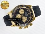 Rolex Daytona 126518 Clean YG 1:1 Best Edition Black/YG Dial on Oysterflex Rubber Strap SH4131 - Görsel 8