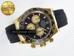 Rolex Daytona 126518 Clean YG 1:1 Best Edition Black/YG Dial on Oysterflex Rubber Strap SH4131 - Görsel 8