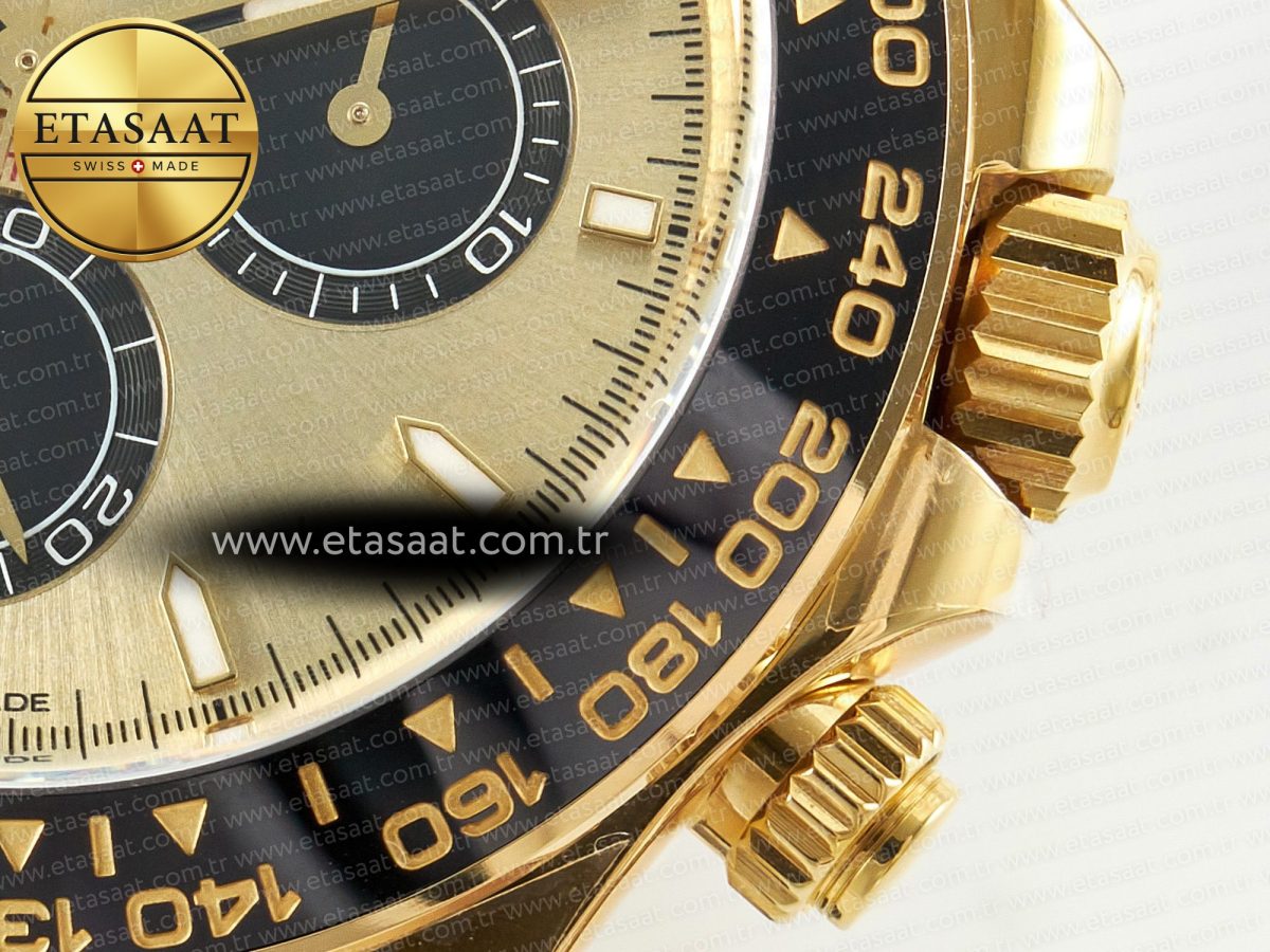 Rolex Daytona 126518 Clean YG 1:1 Best Edition YG Dial on Oysterflex Rubber Strap SH4131 - Görsel 12