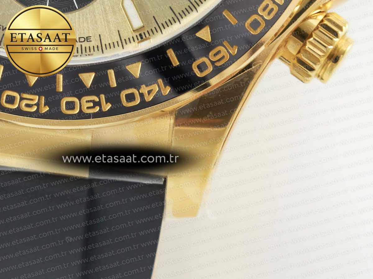 Rolex Daytona 126518 Clean YG 1:1 Best Edition YG Dial on Oysterflex Rubber Strap SH4131 - Görsel 14