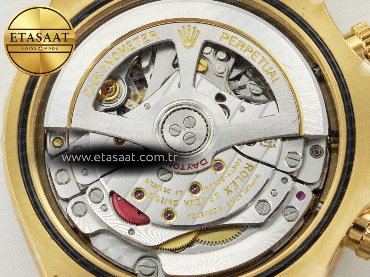 Rolex Daytona 126518 Clean YG 1:1 Best Edition YG Dial on Oysterflex Rubber Strap SH4131 - Görsel 21