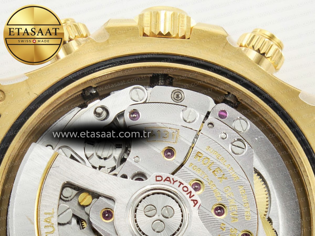 Rolex Daytona 126518 Clean YG 1:1 Best Edition YG Dial on Oysterflex Rubber Strap SH4131 - Görsel 24