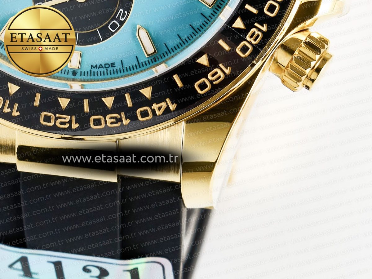 Rolex Daytona 126518 Gain Weight APSF 1:1 Best Edition Tiffany Turquoise Blue Dial Sticks Markers on Oysterflex Strap SH4131 - Görsel 14