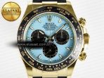Rolex Daytona 126518 Gain Weight APSF 1:1 Best Edition Tiffany Turquoise Blue Dial Sticks Markers on Oysterflex Strap SH4131 - Görsel 4