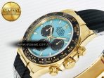 Rolex Daytona 126518 Gain Weight APSF 1:1 Best Edition Tiffany Turquoise Blue Dial Sticks Markers on Oysterflex Strap SH4131 - Görsel 6