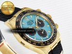 Rolex Daytona 126518 Gain Weight APSF 1:1 Best Edition Tiffany Turquoise Blue Dial Sticks Markers on Oysterflex Strap SH4131 - Görsel 7