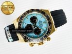 Rolex Daytona 126518 Gain Weight APSF 1:1 Best Edition Tiffany Turquoise Blue Dial Sticks Markers on Oysterflex Strap SH4131 - Görsel 8