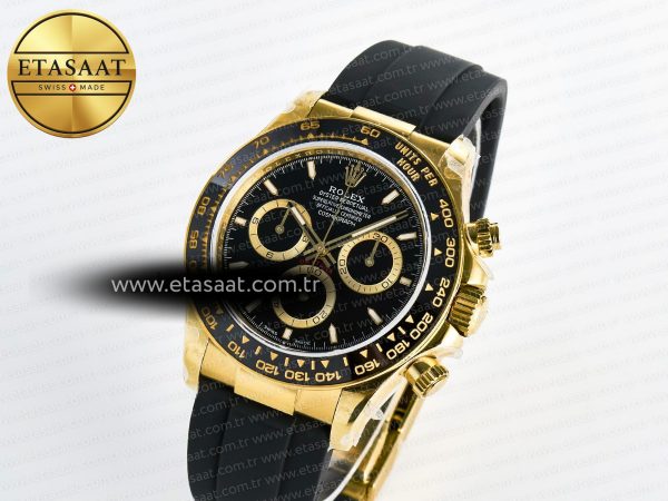 Rolex Daytona 126518 QF 1:1 Best Edition Black Dial on Oysterflex Strap QF4131 V10 (48 Hours Power Reserve)