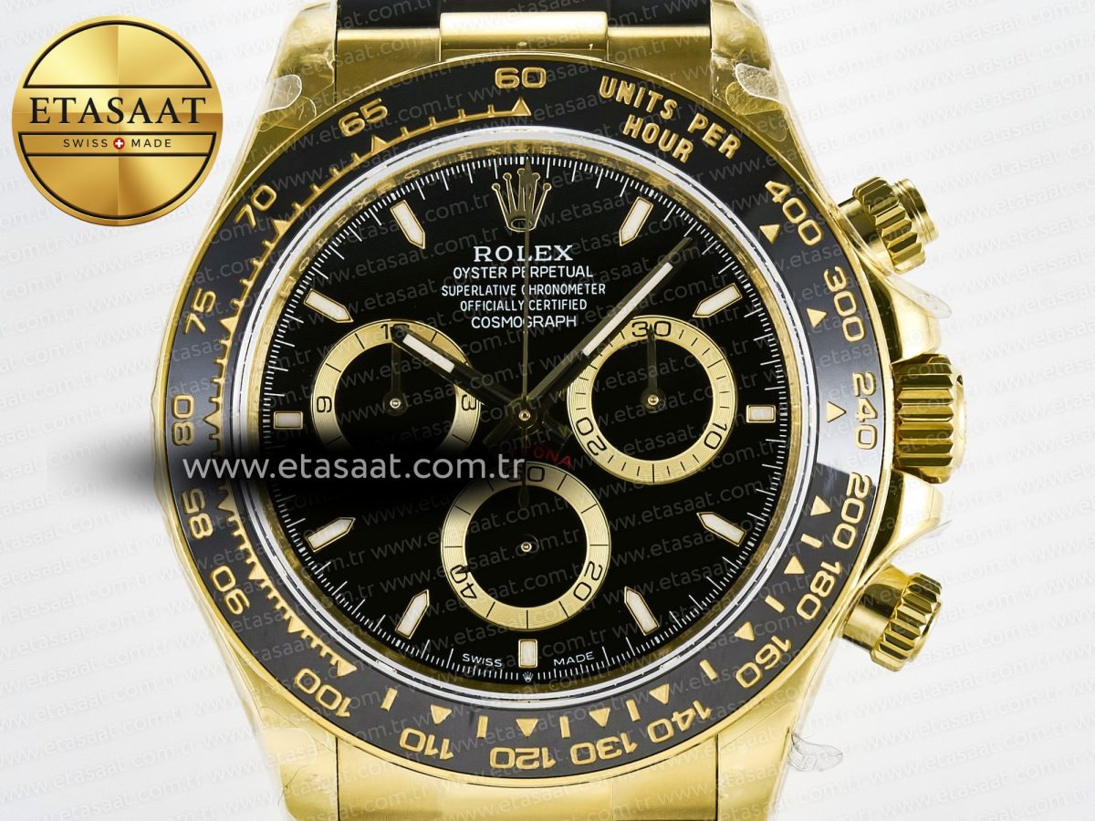 Rolex Daytona 126518 QF 1:1 Best Edition Black Dial on Oysterflex Strap QF4131 V10 (48 Hours Power Reserve) - Görsel 4