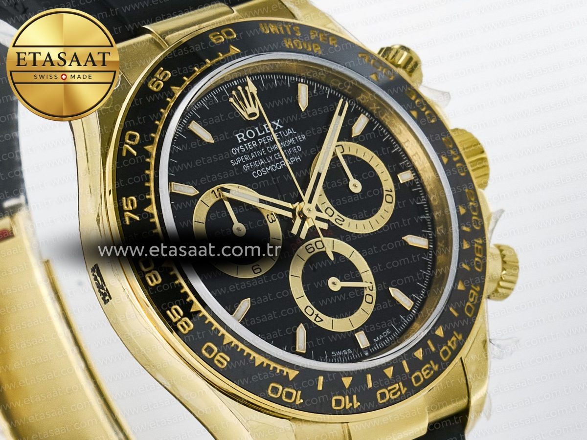 Rolex Daytona 126518 QF 1:1 Best Edition Black Dial on Oysterflex Strap QF4131 V10 (48 Hours Power Reserve) - Görsel 5