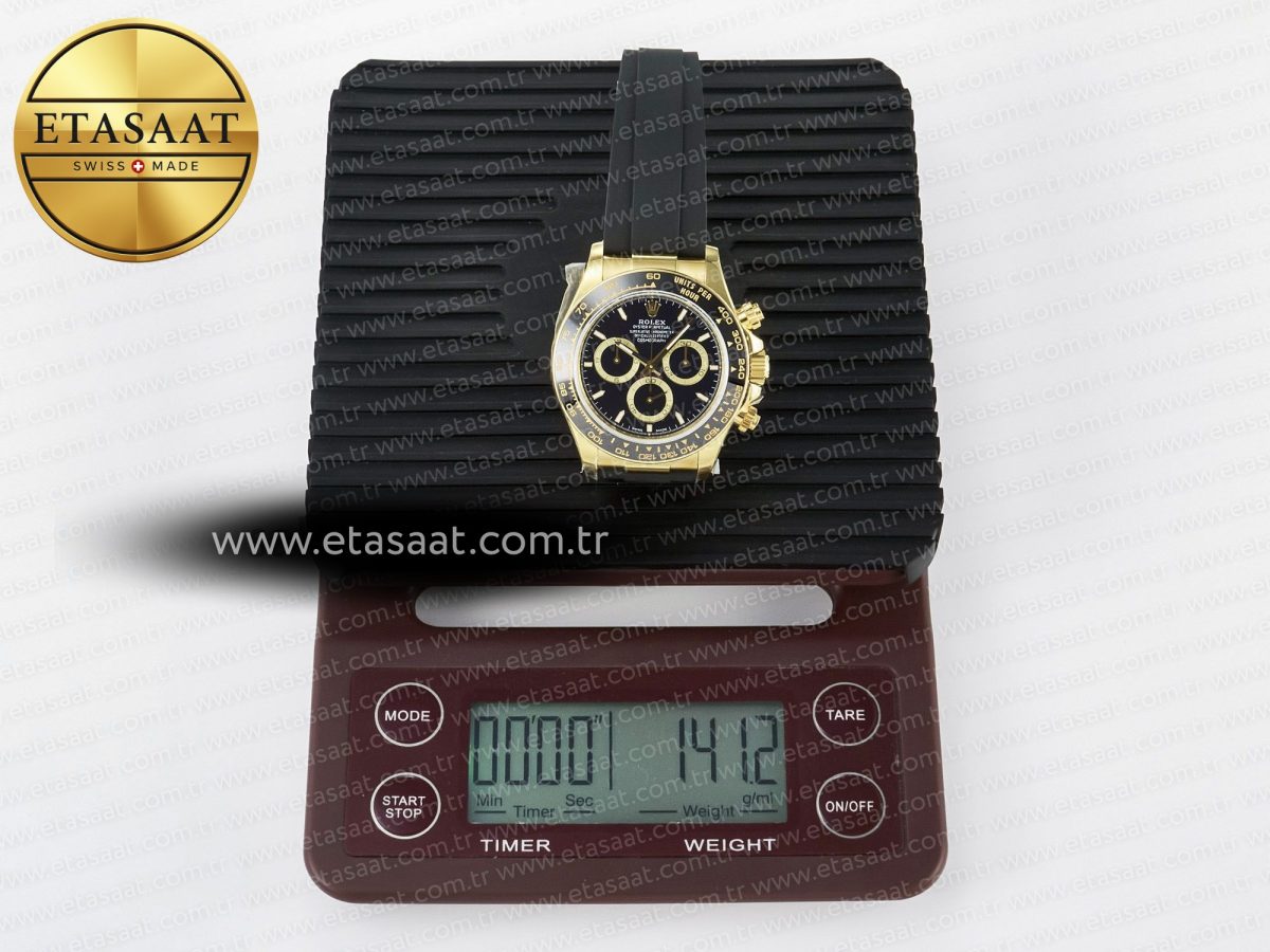 Rolex Daytona 126518 QF 1:1 Best Edition Black Dial on Oysterflex Strap SH4131 V6（Gain Weight） - Görsel 36