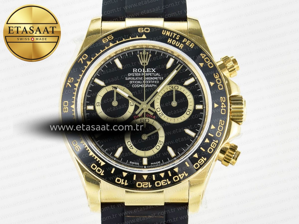 Rolex Daytona 126518 QF 1:1 Best Edition Black Dial on Oysterflex Strap SH4131 V6（Gain Weight） - Görsel 4