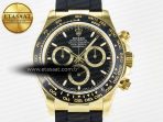 Rolex Daytona 126518 QF 1:1 Best Edition Black Dial on Oysterflex Strap SH4131 V6(Gain Weight) - Görsel 4