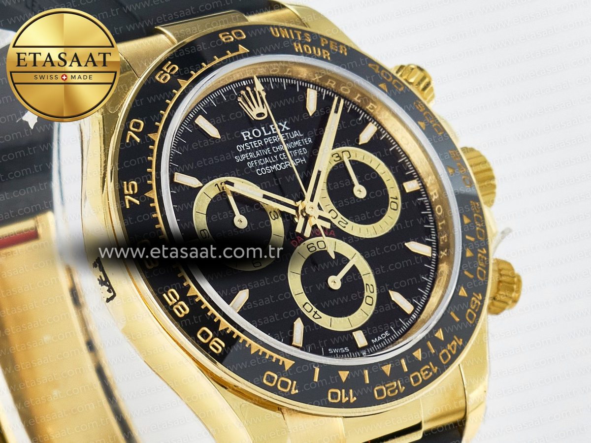 Rolex Daytona 126518 QF 1:1 Best Edition Black Dial on Oysterflex Strap SH4131 V6（Gain Weight） - Görsel 5