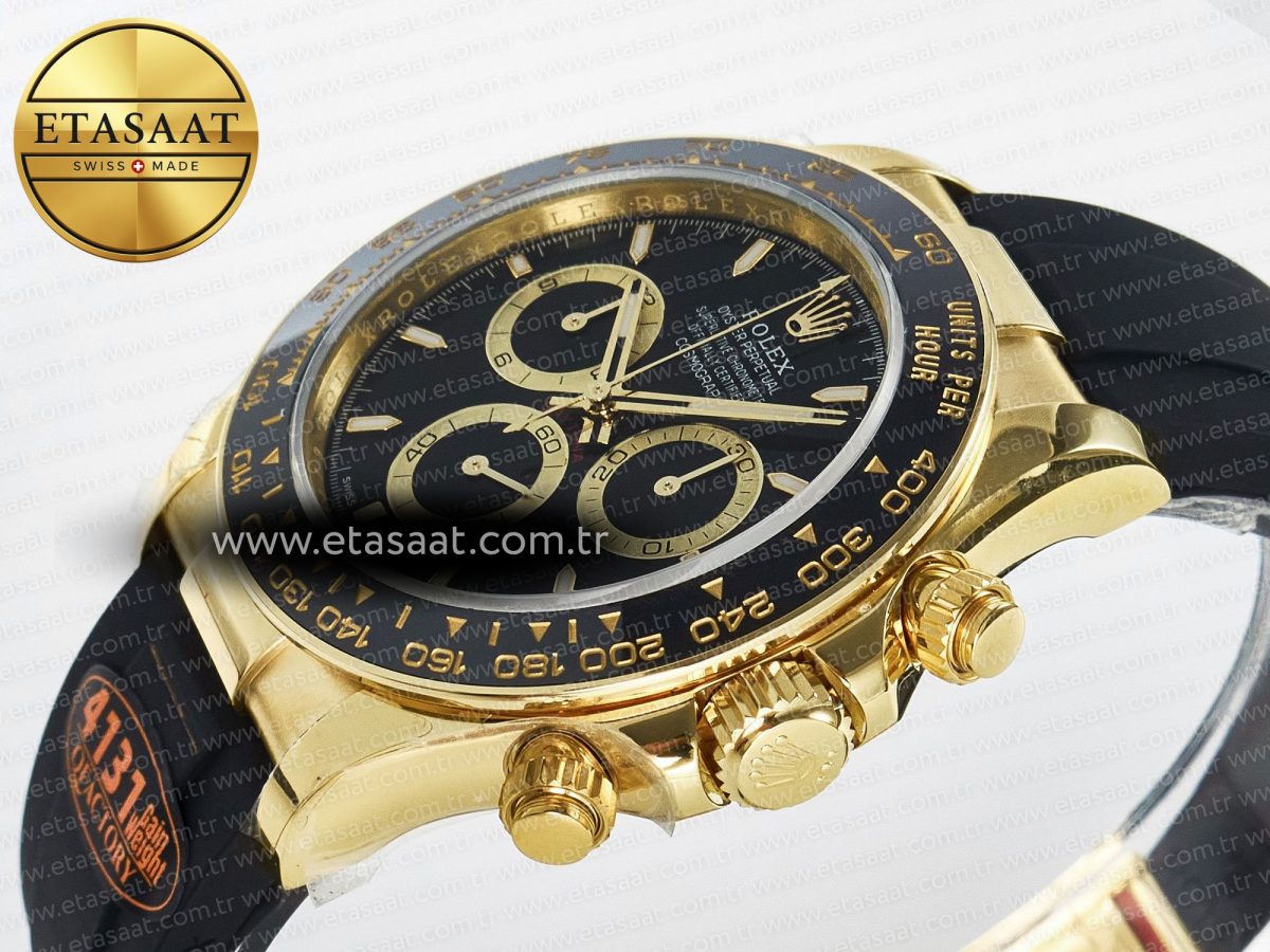 Rolex Daytona 126518 QF 1:1 Best Edition Black Dial on Oysterflex Strap SH4131 V6（Gain Weight） - Görsel 6