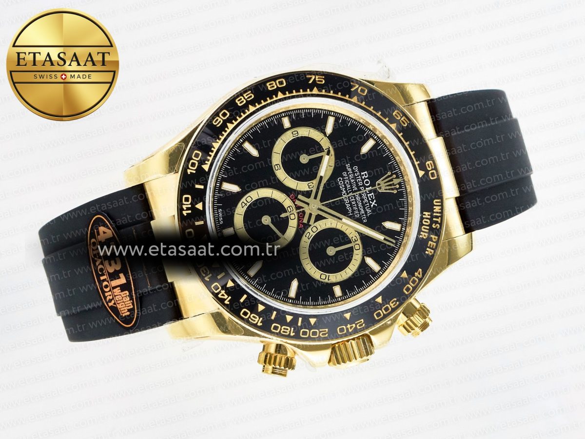 Rolex Daytona 126518 QF 1:1 Best Edition Black Dial on Oysterflex Strap SH4131 V6（Gain Weight） - Görsel 8