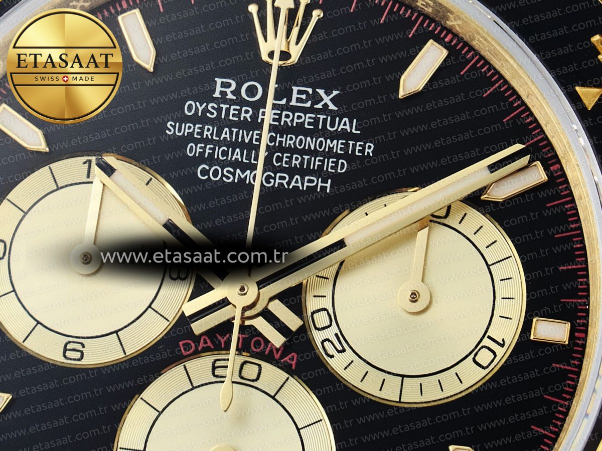 Rolex Daytona 126518 QF 1:1 Best Edition Black/YG Dial on Oysterflex Strap SH4131 V6（Gain Weight） - Görsel 11