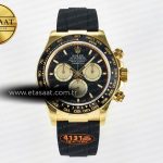 Rolex Daytona 126518 QF Siyah/Altın Kadran Ağır Kasa Eta Saat - Görsel 3 - 1:1 Süper Klon Saat