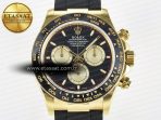 Rolex Daytona 126518 QF 1:1 Best Edition Black/YG Dial on Oysterflex Strap SH4131 V6(Gain Weight) - Görsel 4