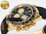 Rolex Daytona 126518 QF 1:1 Best Edition Black/YG Dial on Oysterflex Strap SH4131 V6(Gain Weight) - Görsel 6