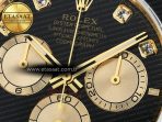 Rolex Daytona 126518 QF 1:1 Best Edition Black/YG Diamonds Dial on Oysterflex Strap QF4131 V10 (48 Hours Power Reserve) - Görsel 10