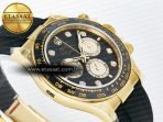 Rolex Daytona 126518 QF 1:1 Best Edition Black/YG Diamonds Dial on Oysterflex Strap QF4131 V10 (48 Hours Power Reserve) - Görsel 7