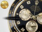 Rolex Daytona 126518 QF 1:1 Best Edition Black/YG Diamonds Dial on Oysterflex Strap SH4131 V6(Gain Weight) - Görsel 10