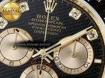 Rolex Daytona 126518 QF 1:1 Best Edition Black/YG Diamonds Dial on Oysterflex Strap SH4131 V6(Gain Weight) - Görsel 11