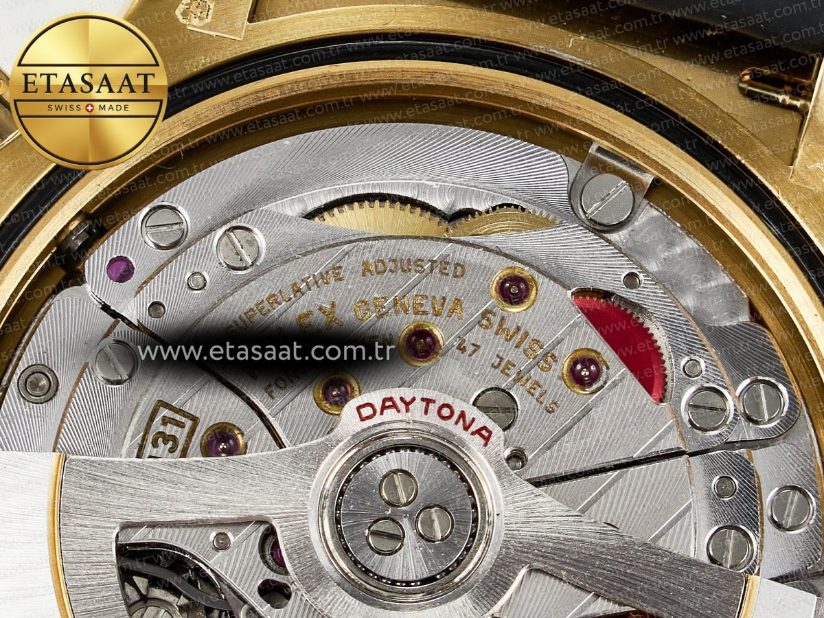 Rolex Daytona 126518 QF 1:1 Best Edition Black/YG Diamonds Dial on Oysterflex Strap SH4131 V6（Gain Weight） - Görsel 22