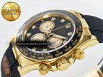 Rolex Daytona 126518 QF 1:1 Best Edition Black/YG Diamonds Dial on Oysterflex Strap SH4131 V6(Gain Weight) - Görsel 6
