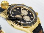 Rolex Daytona 126518 QF 1:1 Best Edition Black/YG Diamonds Dial on Oysterflex Strap SH4131 V6(Gain Weight) - Görsel 7