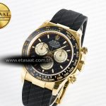 Rolex Daytona 126518 QF 1:1 Best Edition Black/YG/Red Dial on Oysterflex Strap QF4131 V10 (48 Hours Power Reserve)