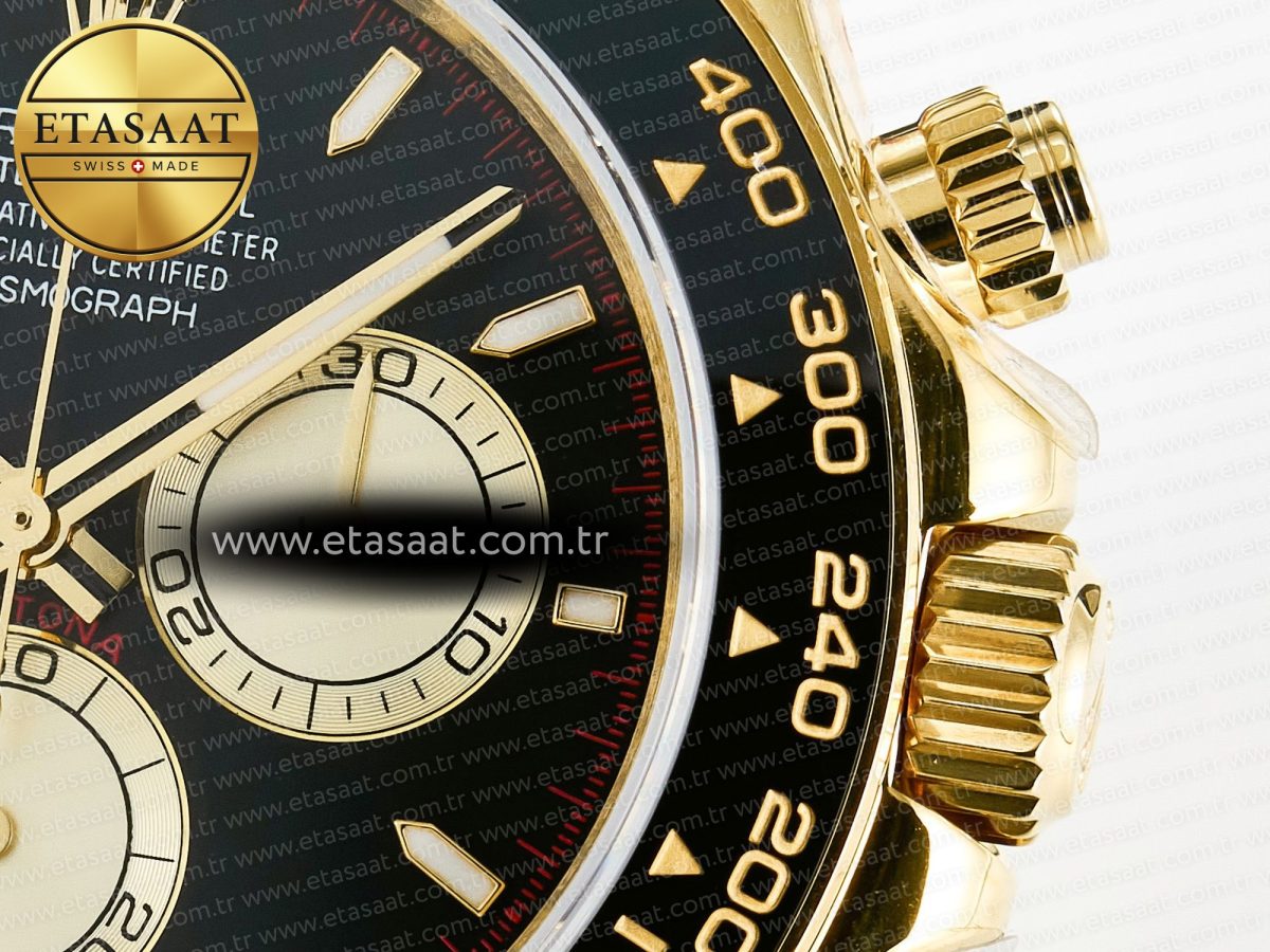 Rolex Daytona 126518 QF 1:1 Best Edition Black/YG/Red Dial on Oysterflex Strap QF4131 V10 (48 Hours Power Reserve) - Görsel 11