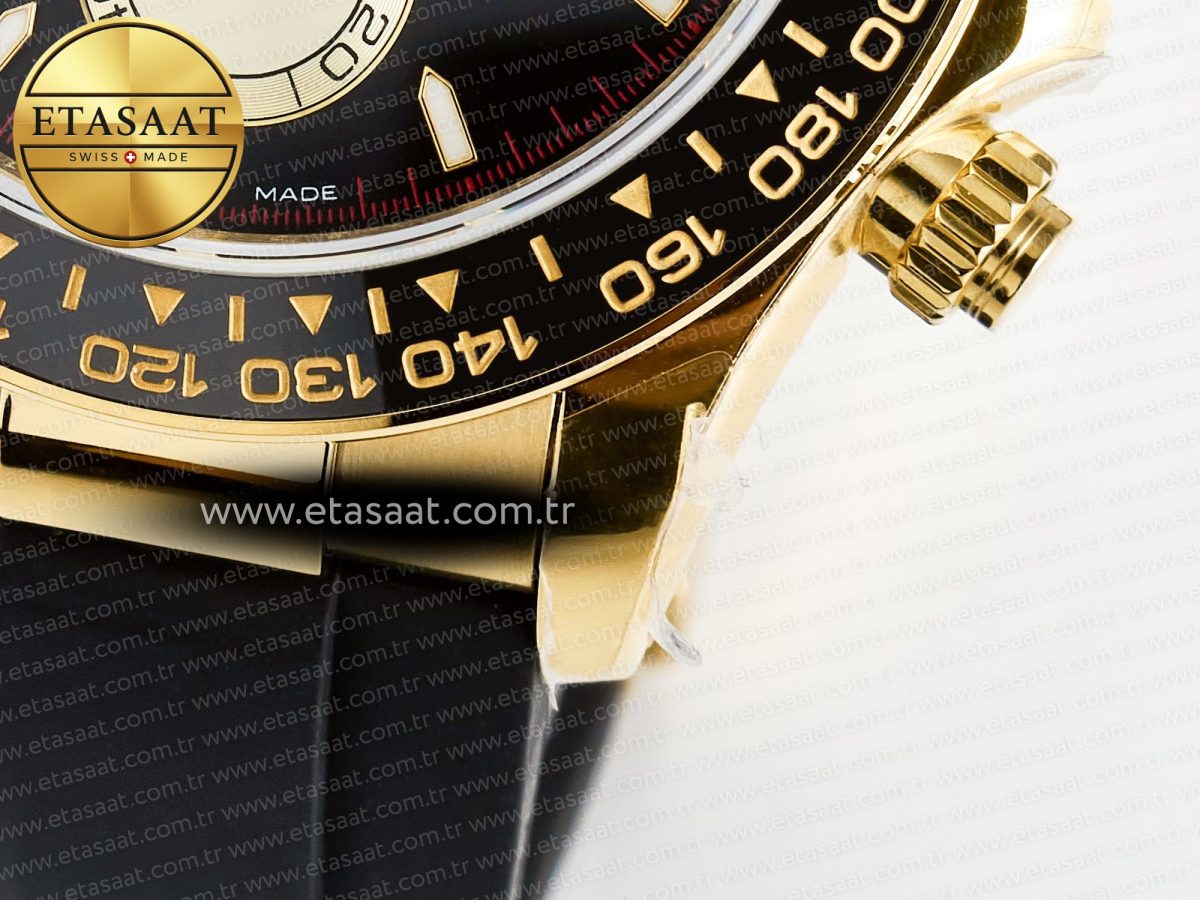 Rolex Daytona 126518 QF 1:1 Best Edition Black/YG/Red Dial on Oysterflex Strap QF4131 V10 (48 Hours Power Reserve) - Görsel 14