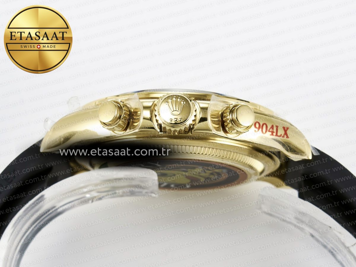 Rolex Daytona 126518 QF 1:1 Best Edition Black/YG/Red Dial on Oysterflex Strap QF4131 V10 (48 Hours Power Reserve) - Görsel 16