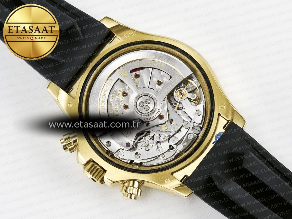 Rolex Daytona 126518 QF 1:1 Best Edition Black/YG/Red Dial on Oysterflex Strap QF4131 V10 (48 Hours Power Reserve) - Görsel 20