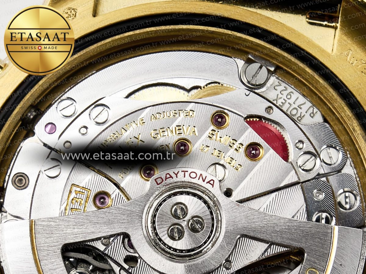 Rolex Daytona 126518 QF 1:1 Best Edition Black/YG/Red Dial on Oysterflex Strap QF4131 V10 (48 Hours Power Reserve) - Görsel 22