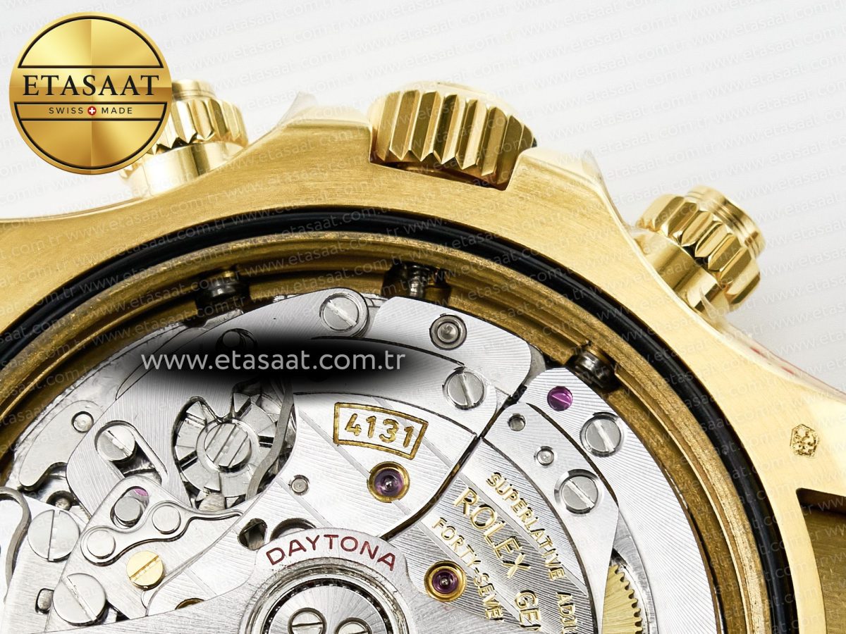 Rolex Daytona 126518 QF 1:1 Best Edition Black/YG/Red Dial on Oysterflex Strap QF4131 V10 (48 Hours Power Reserve) - Görsel 23