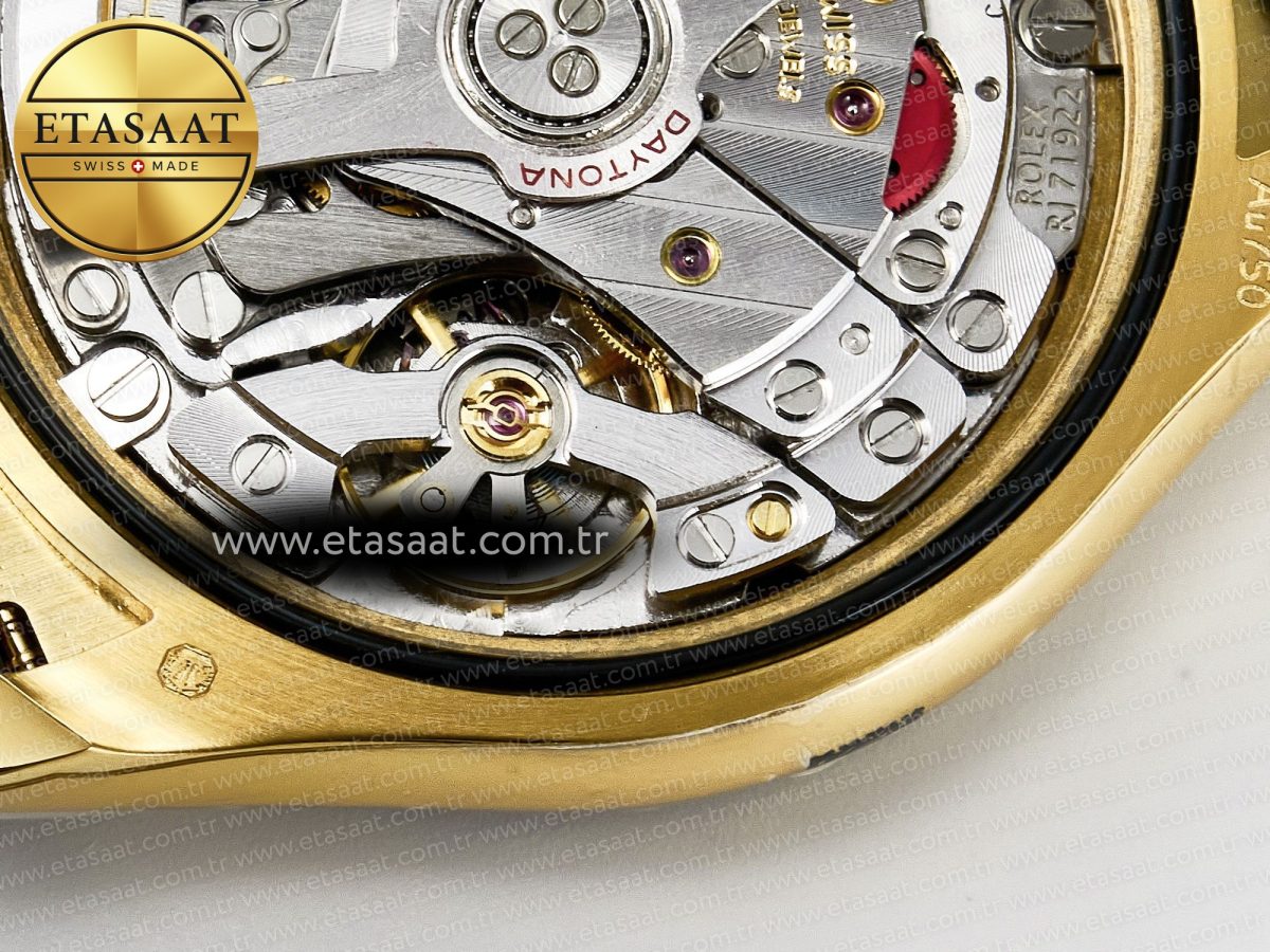 Rolex Daytona 126518 QF 1:1 Best Edition Black/YG/Red Dial on Oysterflex Strap QF4131 V10 (48 Hours Power Reserve) - Görsel 24