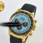 Rolex Daytona 126518 QF 1:1 Best Edition Tiffany Turquoise Blue Dial Sticks Markers on Oysterflex Strap SH4131 V6（Gain Weight）