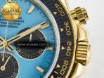 Rolex Daytona 126518 QF 1:1 Best Edition Tiffany Turquoise Blue Dial Sticks Markers on Oysterflex Strap SH4131 V6(Gain Weight) - Görsel 11