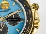 Rolex Daytona 126518 QF 1:1 Best Edition Tiffany Turquoise Blue Dial Sticks Markers on Oysterflex Strap SH4131 V6（Gain Weight） - Görsel 11