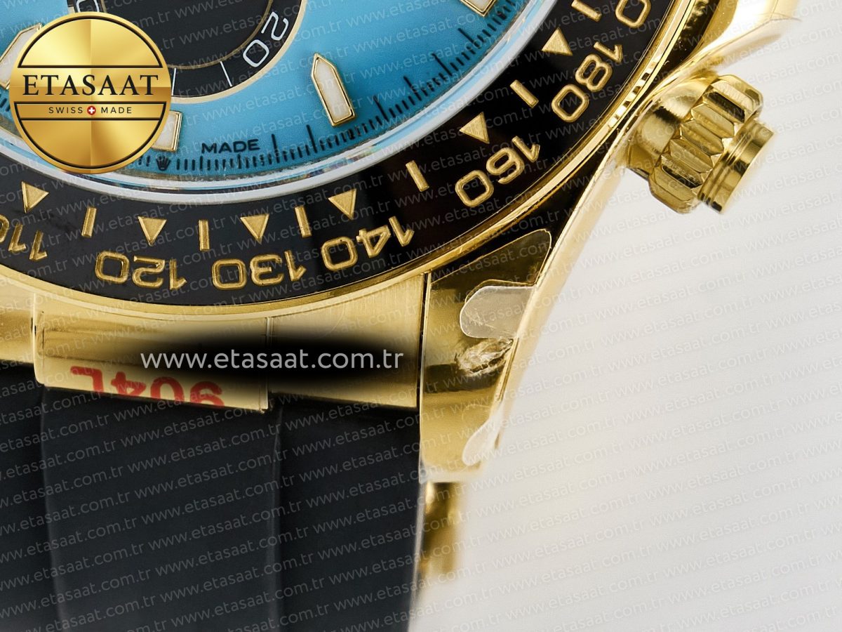 Rolex Daytona 126518 QF 1:1 Best Edition Tiffany Turquoise Blue Dial Sticks Markers on Oysterflex Strap SH4131 V6（Gain Weight） - Görsel 14