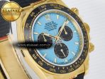 Rolex Daytona 126518 QF 1:1 Best Edition Tiffany Turquoise Blue Dial Sticks Markers on Oysterflex Strap SH4131 V6(Gain Weight) - Görsel 5