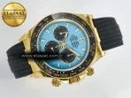 Rolex Daytona 126518 QF 1:1 Best Edition Tiffany Turquoise Blue Dial Sticks Markers on Oysterflex Strap SH4131 V6（Gain Weight） - Görsel 8