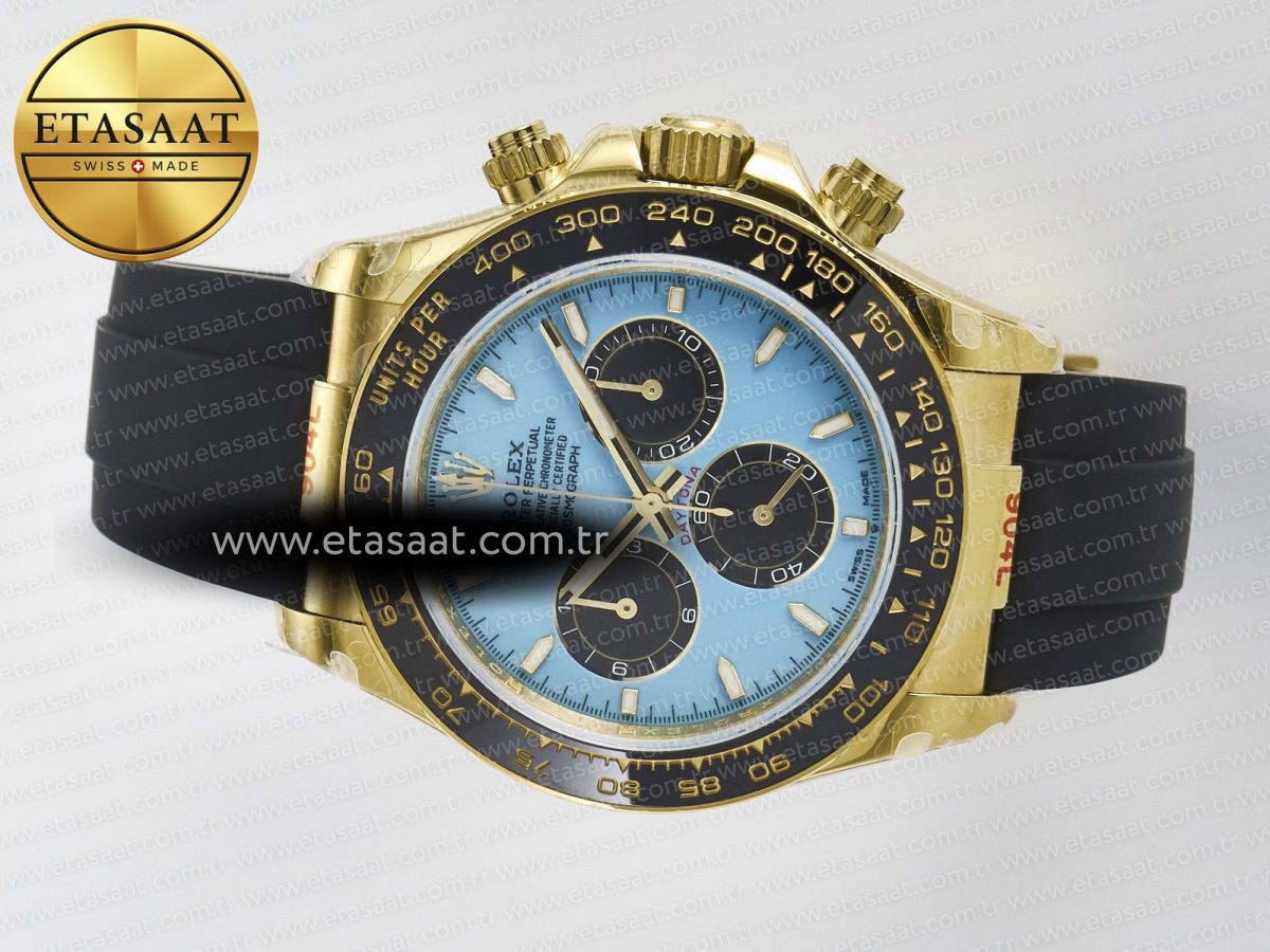 Rolex Daytona 126518 QF 1:1 Best Edition Tiffany Turquoise Blue Dial Sticks Markers on Oysterflex Strap SH4131 V6（Gain Weight） - Görsel 9