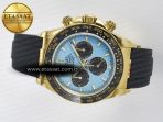 Rolex Daytona 126518 QF 1:1 Best Edition Tiffany Turquoise Blue Dial Sticks Markers on Oysterflex Strap SH4131 V6(Gain Weight) - Görsel 9