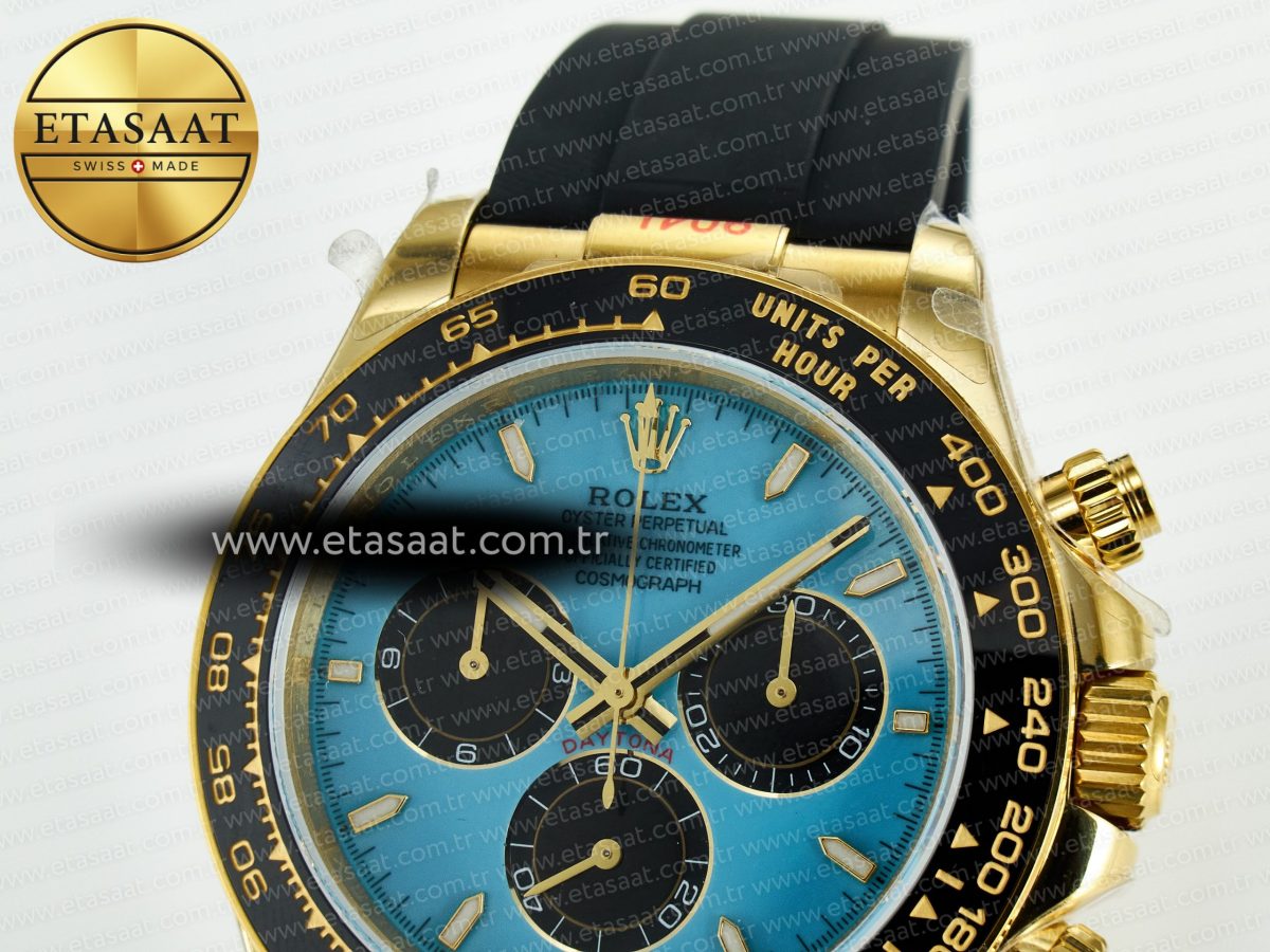 Rolex Daytona 126518 QF 1:1 Best Edition Turquoise Blue Dial Stick Markers On Oyster Bracelet SH4131 V10(Gain Weight) - Görsel 10