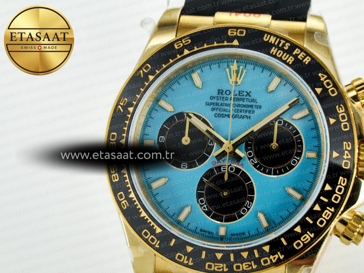 Rolex Daytona 126518 QF 1:1 Best Edition Turquoise Blue Dial Stick Markers On Oyster Bracelet SH4131 V10(Gain Weight) - Görsel 13